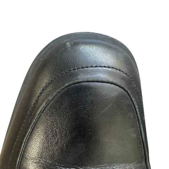 Bruno Magli Leather Bit Loafers Dress Shoes Silver Buckle Accents - Picture 5 of 6